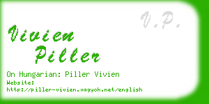 vivien piller business card